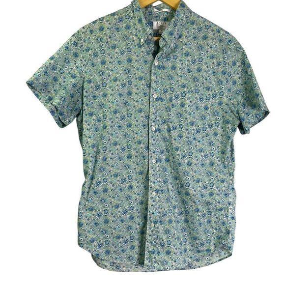 J Crew Men's Short-Sleeve Shirt in Liberty Fabrics Danjo Floral - Picture 8 of 8